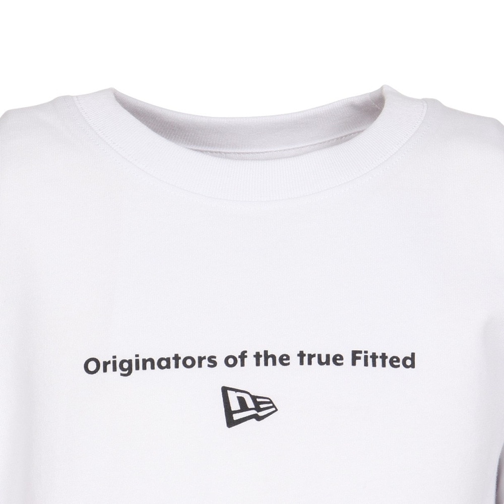 ニューエラ（NEW ERA）（キッズ）ユース 長袖 コットン Tシャツ Circle OOTTF ホワイト 14325135
