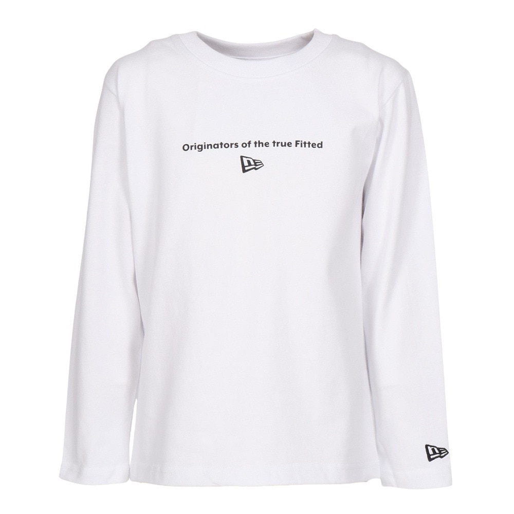 ニューエラ（NEW ERA）（キッズ）ユース 長袖 コットン Tシャツ Circle OOTTF ホワイト 14325135