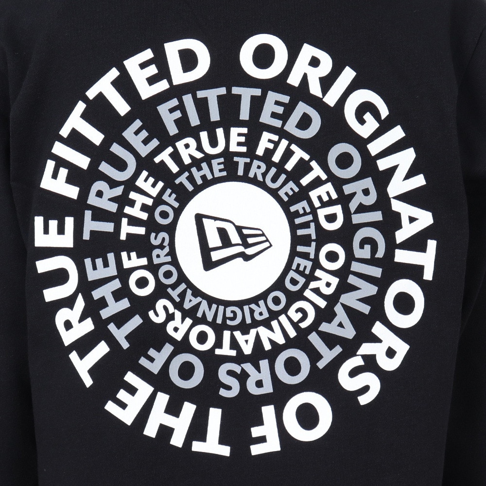 ニューエラ（NEW ERA）（キッズ）ユース 長袖 コットン Tシャツ Circle OOTTF ブラック 14325136