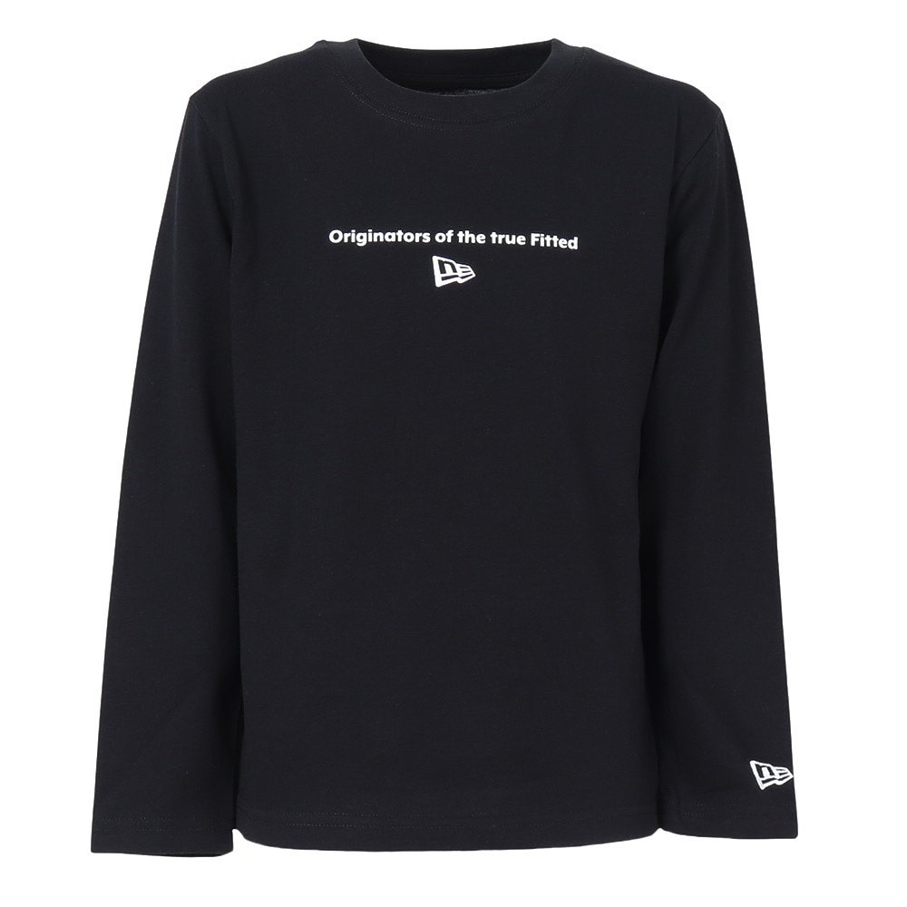 ニューエラ（NEW ERA）（キッズ）ユース 長袖 コットン Tシャツ Circle OOTTF ブラック 14325136