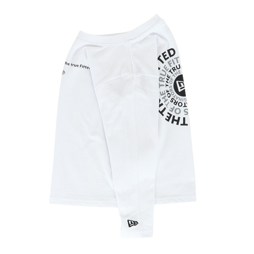 ニューエラ（NEW ERA）（キッズ）ジュニア 長袖 コットン Tシャツ Circle OOTTF ホワイト 14325141