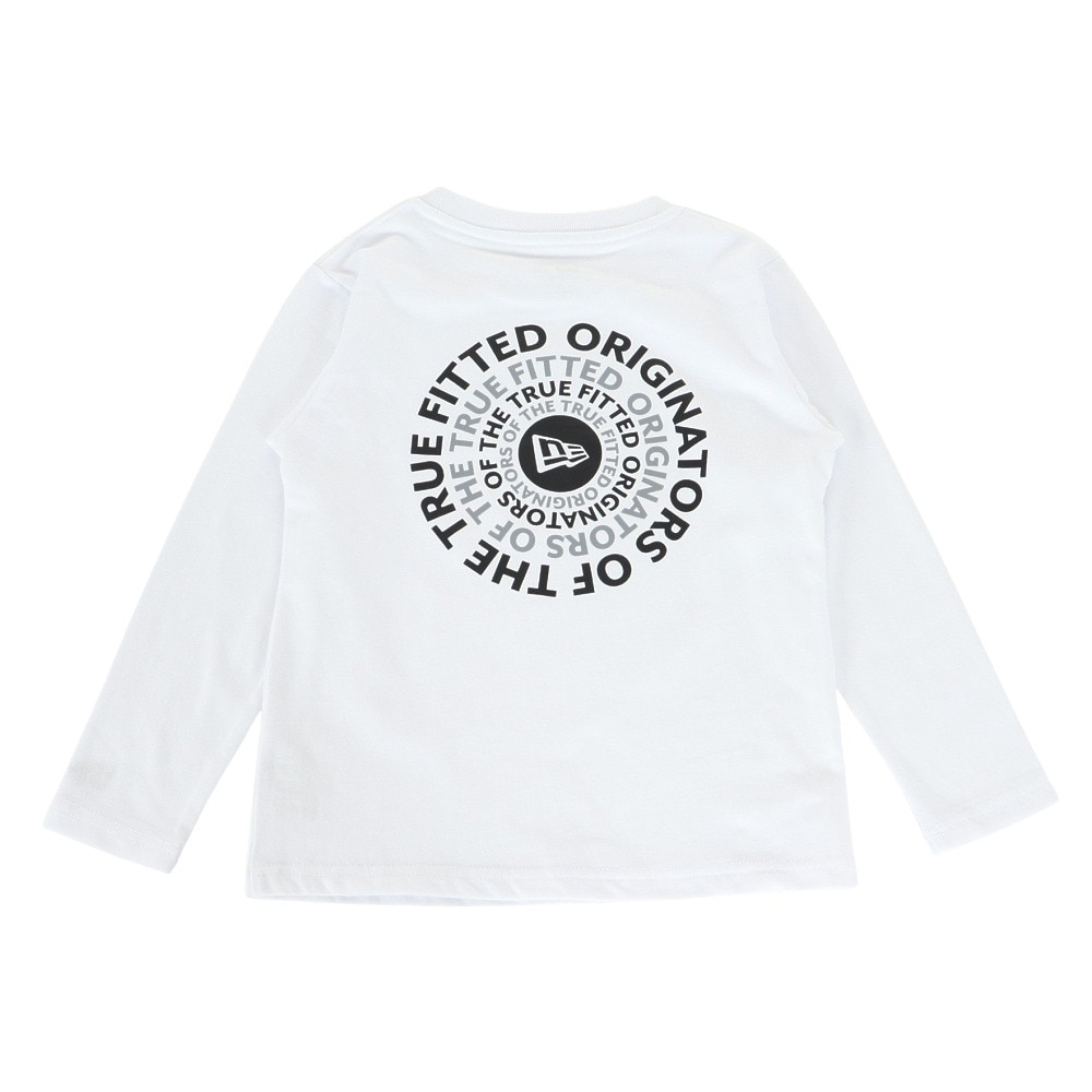 ニューエラ（NEW ERA）（キッズ）ジュニア 長袖 コットン Tシャツ Circle OOTTF ホワイト 14325141