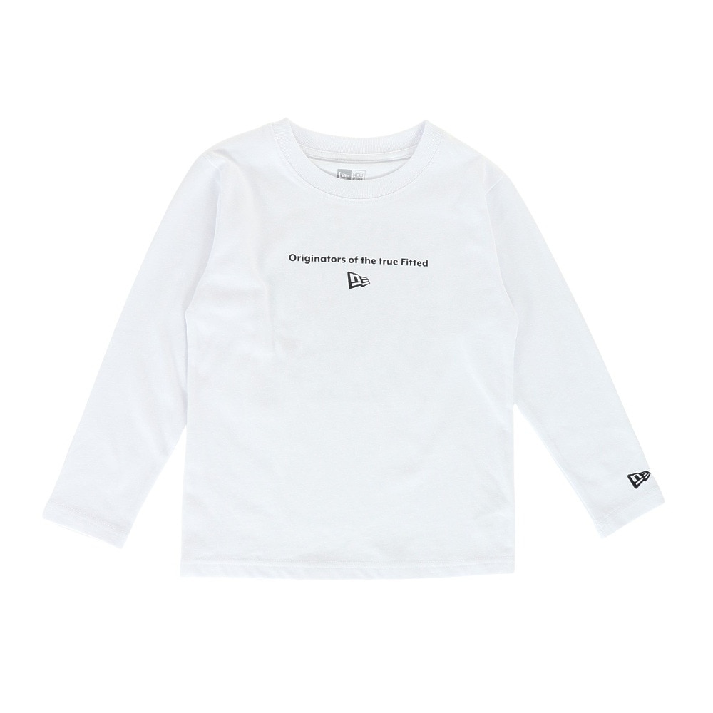 ニューエラ（NEW ERA）（キッズ）ジュニア 長袖 コットン Tシャツ Circle OOTTF ホワイト 14325141