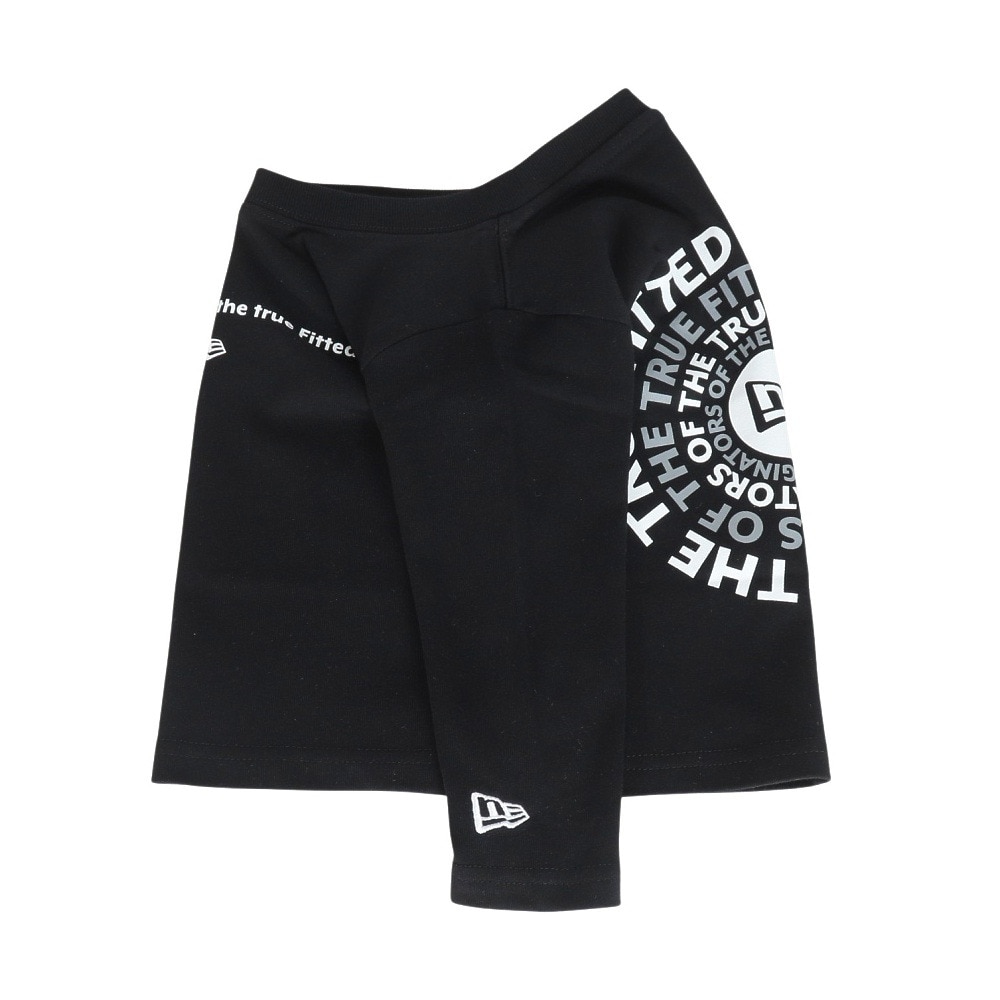 ニューエラ（NEW ERA）（キッズ）ジュニア 長袖 コットン Tシャツ Circle OOTTF ブラック 14325142