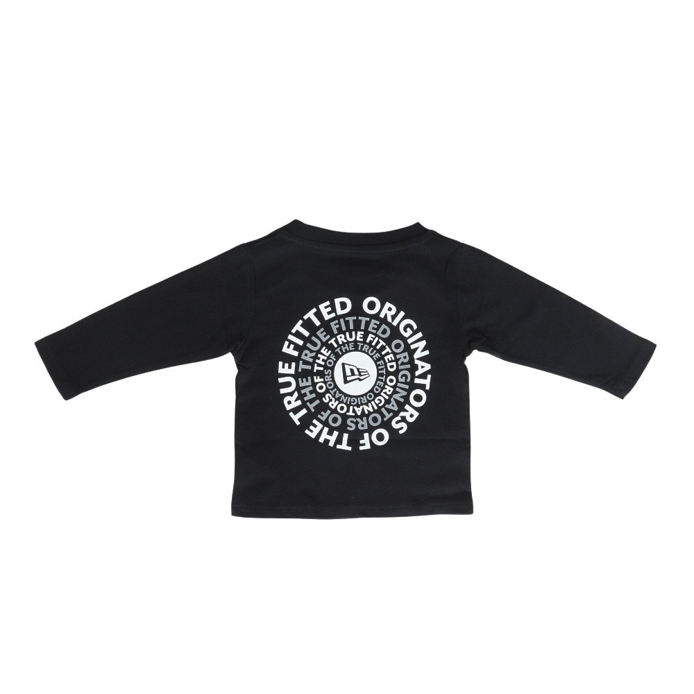 ニューエラ（NEW ERA）（キッズ）ジュニア 長袖 コットン Tシャツ Circle OOTTF ブラック 14325142