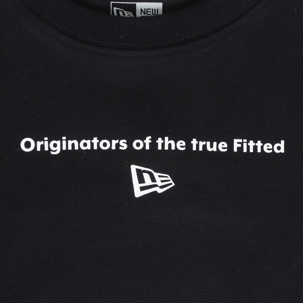 ニューエラ（NEW ERA）（キッズ）ジュニア 長袖 コットン Tシャツ Circle OOTTF ブラック 14325142