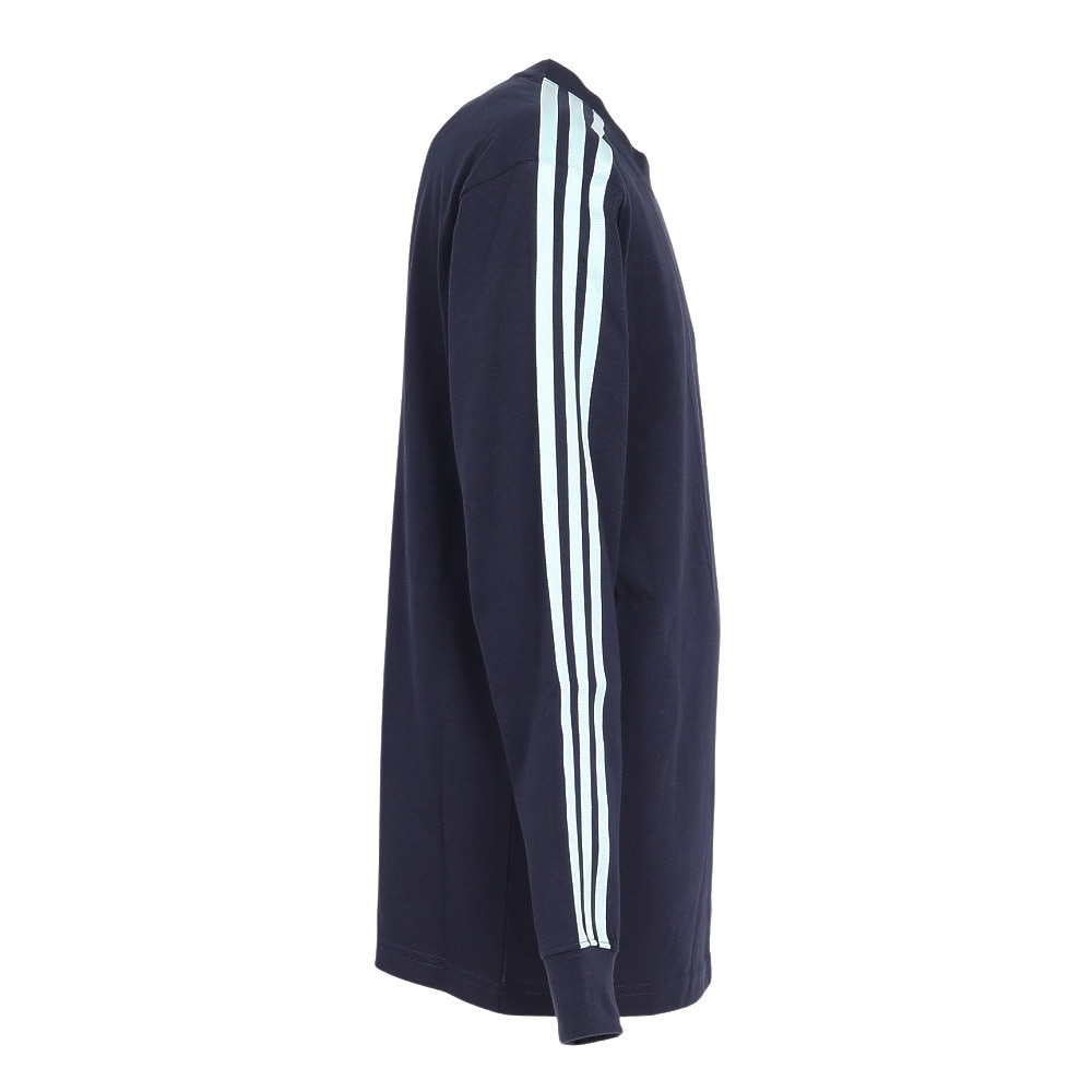 アディダス（adidas）（キッズ）ジュニア エッセンシャルズ プラス レギュラーフィット スリーストライプス 長袖Tシャツ KWF31-JH3585
