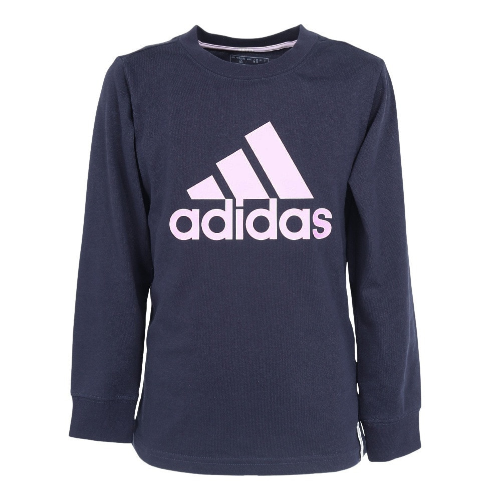 アディダス（adidas）（キッズ）キッズ エッセンシャルズ プラス ビッグロゴ 長袖Tシャツ KWF34-JH3592