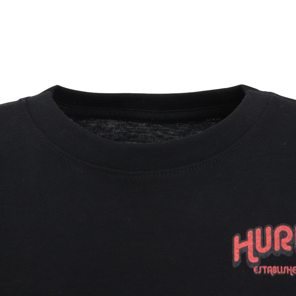 ハーレー（HURLEY）（キッズ）ボーイズ オーバーサイズド ビッグ ウェイブ ロングスリーブ Tシャツ BCLS242002-BLK
