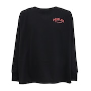 (キッズ)ボーイズ オーバーサイズド ビッグ ウェイブ ロングスリーブ Tシャツ BCLS242002-BLK