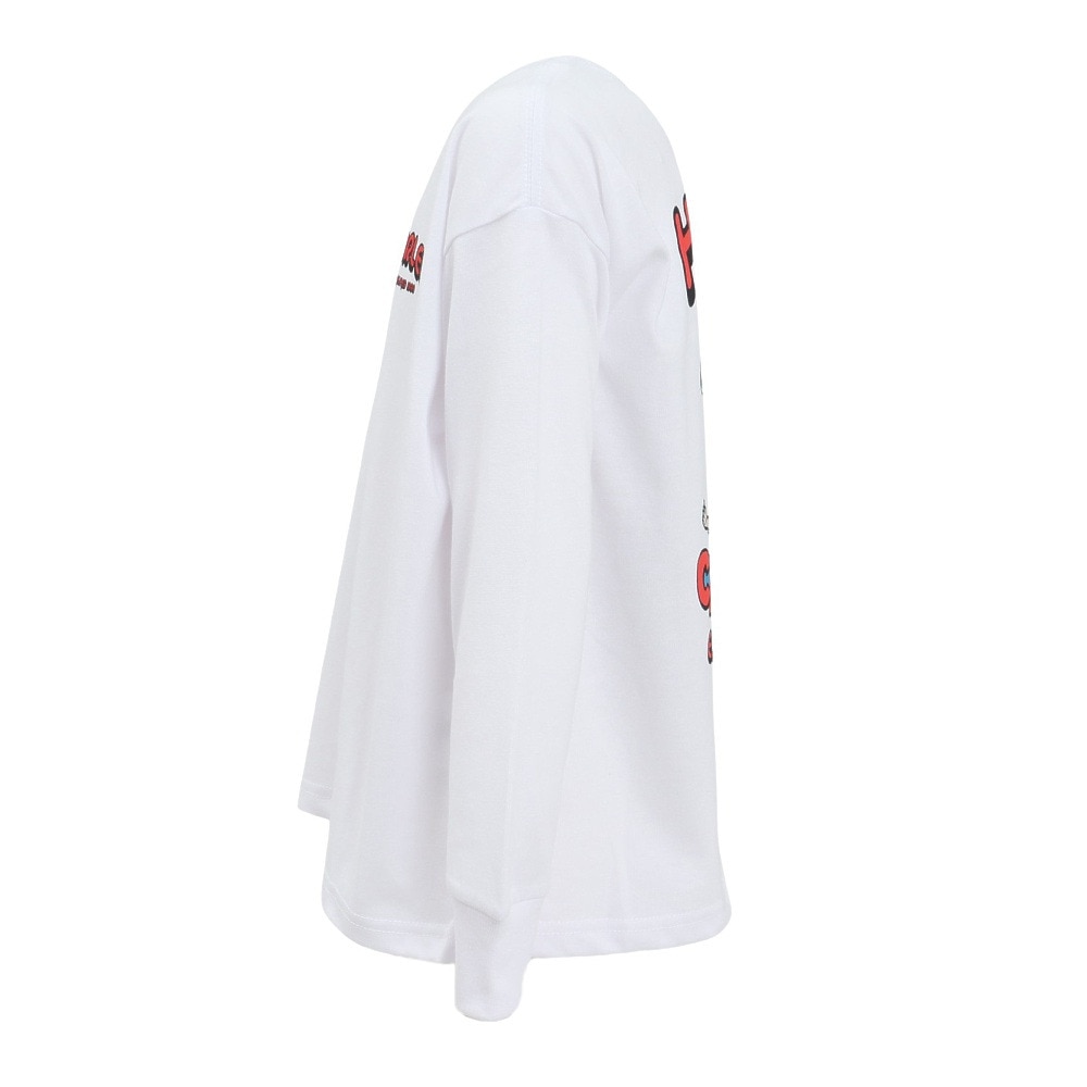 ハーレー（HURLEY）（キッズ）ボーイズ オーバーサイズド ビッグ ウェイブ ロングスリーブ Tシャツ BCLS242002-WHT