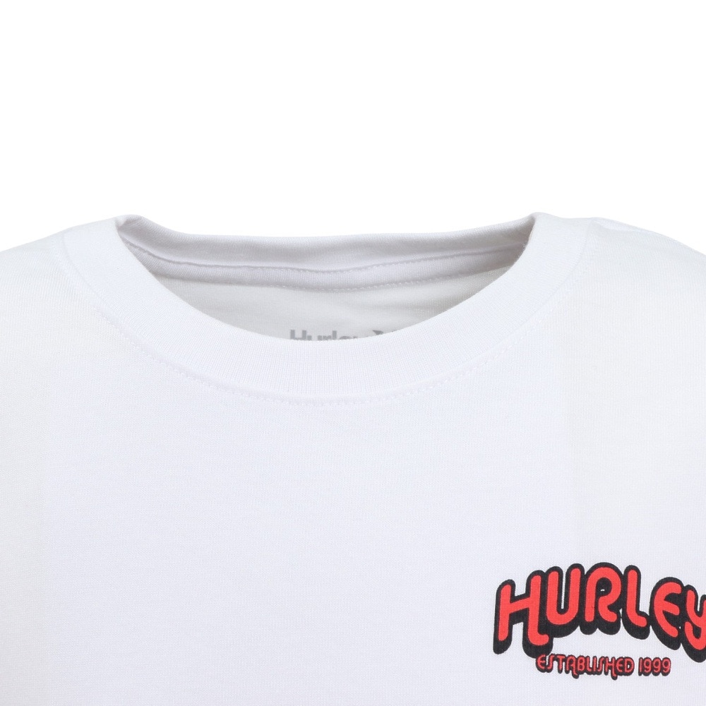 ハーレー（HURLEY）（キッズ）ボーイズ オーバーサイズド ビッグ ウェイブ ロングスリーブ Tシャツ BCLS242002-WHT