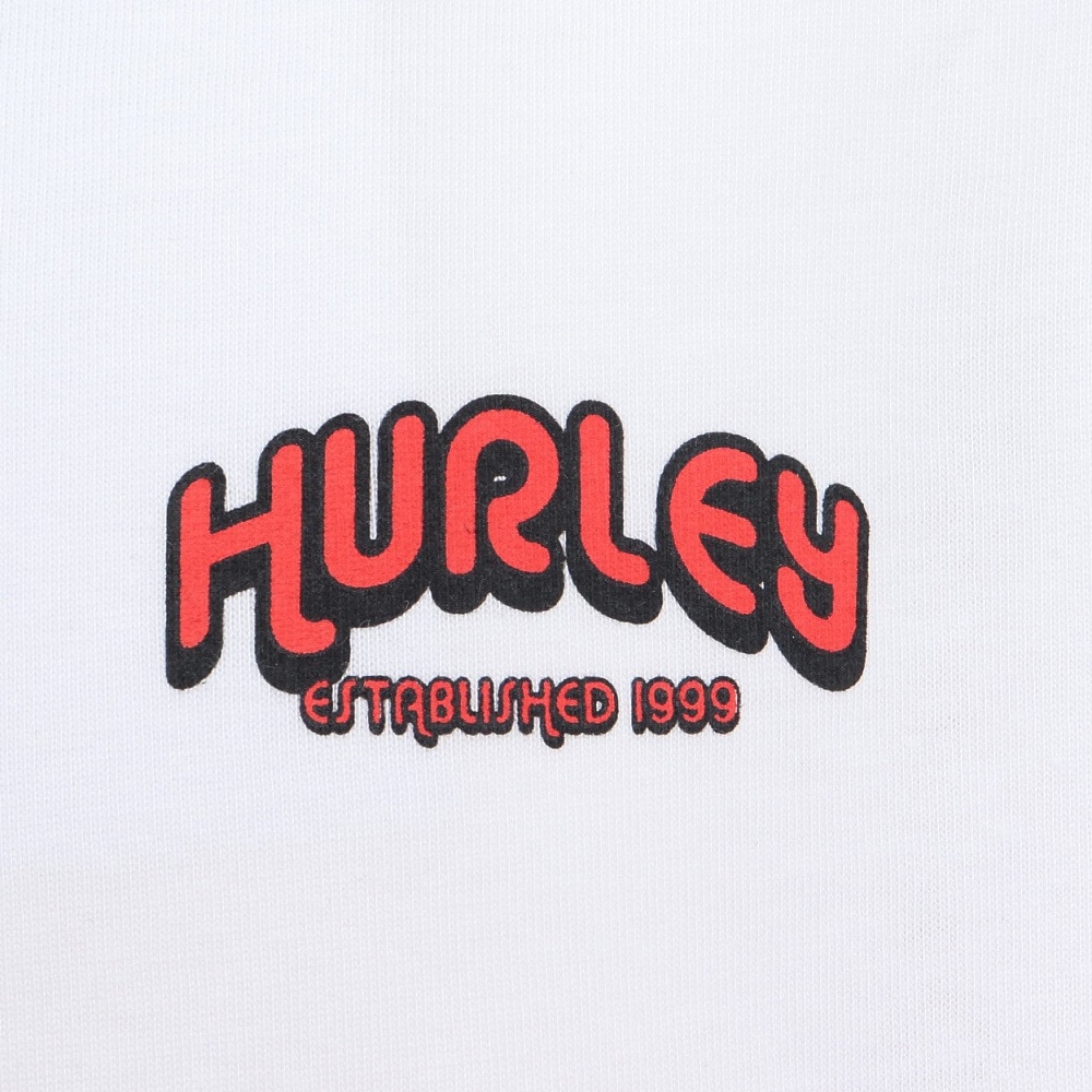 ハーレー（HURLEY）（キッズ）ボーイズ オーバーサイズド ビッグ ウェイブ ロングスリーブ Tシャツ BCLS242002-WHT