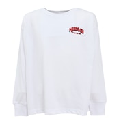 (キッズ)ボーイズ オーバーサイズド ビッグ ウェイブ ロングスリーブ Tシャツ BCLS242002-WHT