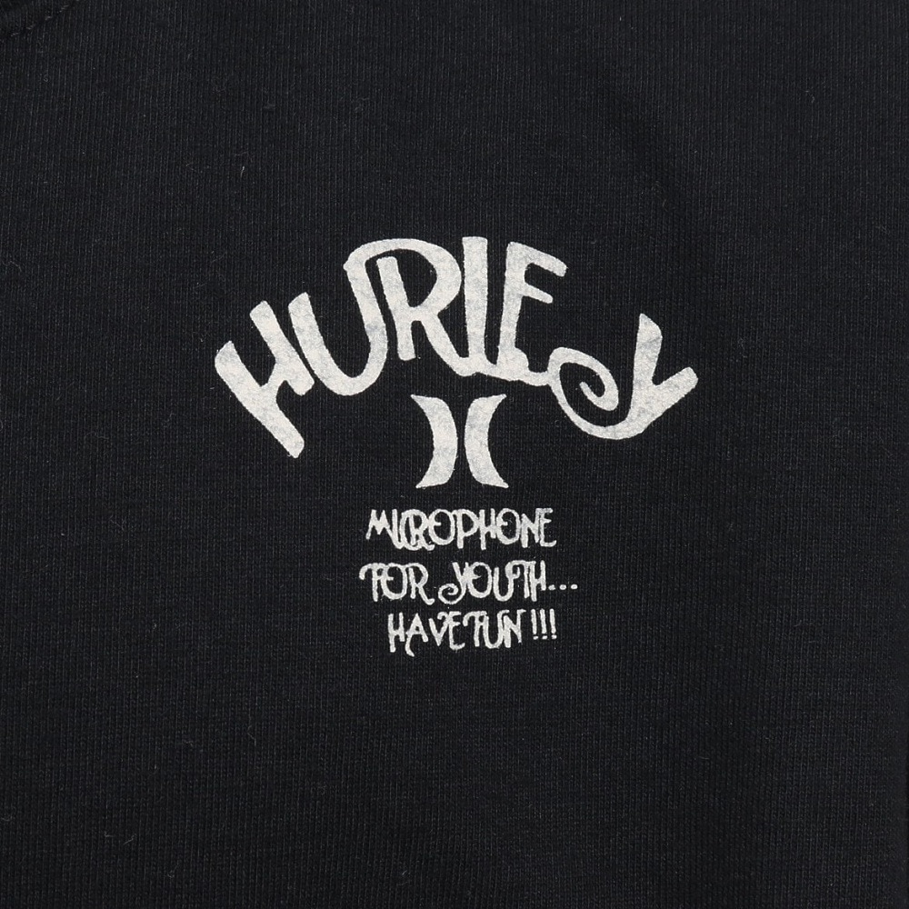 ハーレー（HURLEY）（キッズ）ジュニア オーバーサイズド ピザ ロングスリーブ Tシャツ BCLS242003-BLK