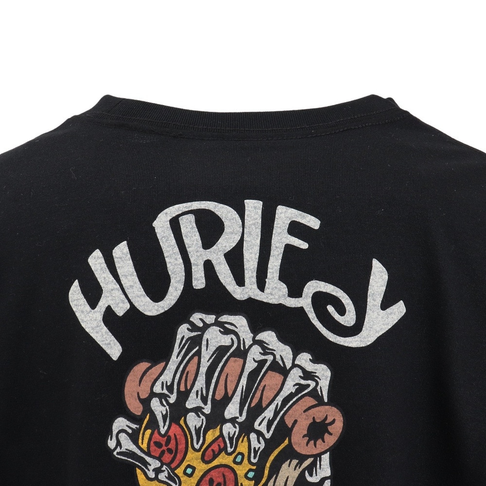 ハーレー（HURLEY）（キッズ）ジュニア オーバーサイズド ピザ ロングスリーブ Tシャツ BCLS242003-BLK