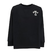 (キッズ)ジュニア オーバーサイズド ピザ ロングスリーブ Tシャツ BCLS242003-BLK