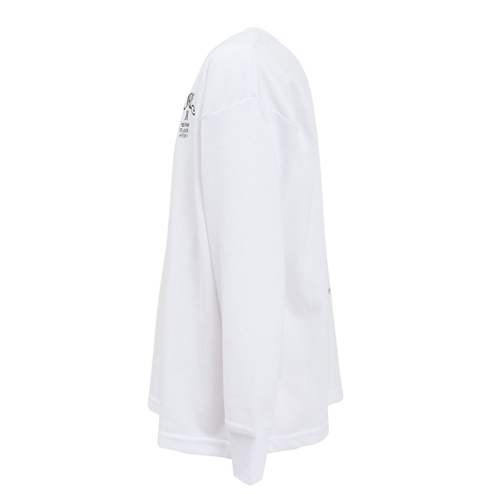ハーレー（HURLEY）（キッズ）ジュニア オーバーサイズド ピザ ロングスリーブ Tシャツ BCLS242003-WHT