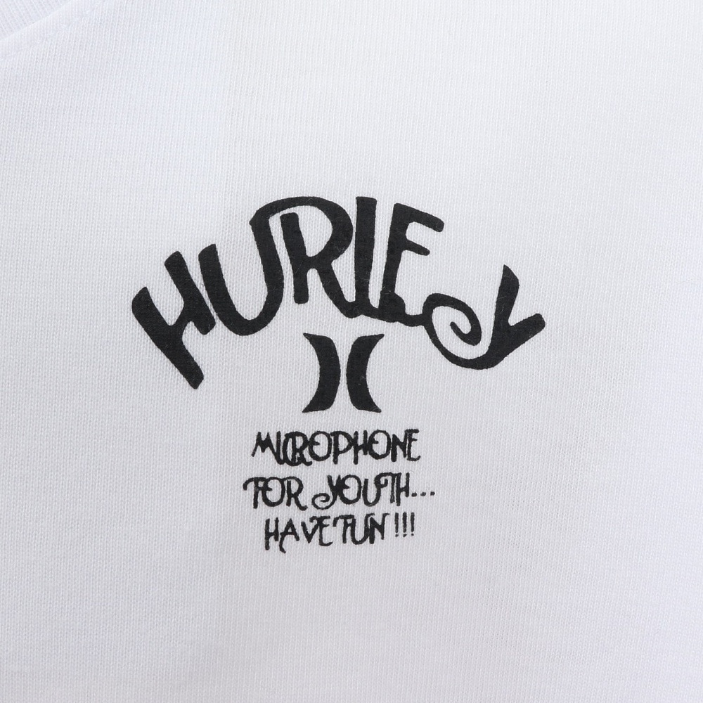 ハーレー（HURLEY）（キッズ）ジュニア オーバーサイズド ピザ ロングスリーブ Tシャツ BCLS242003-WHT