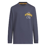 (キッズ)ジュニア カレッジパック ルーズフィット シングルジャージー 長袖Tシャツ KPX89-JP4902