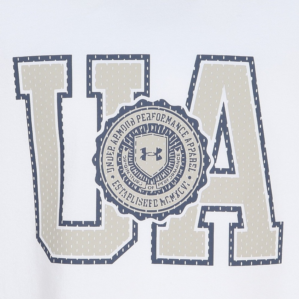 アンダーアーマー（UNDER ARMOUR）（キッズ）ジュニア パフォーマンスコットン バーシティ ロゴ ロングスリーブTシャツ 6007827 100