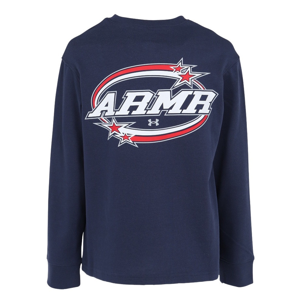 アンダーアーマー（UNDER ARMOUR）（キッズ）ジュニア ヘビーウエイト コットン スタックト スターズ ロングスリーブ Tシャツ 6007828 403