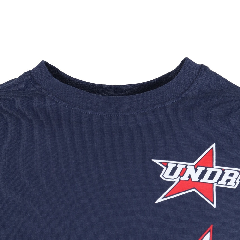 アンダーアーマー（UNDER ARMOUR）（キッズ）ジュニア ヘビーウエイト コットン スタックト スターズ ロングスリーブ Tシャツ 6007828 403