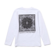 (キッズ)キッズ Youth 長袖 コットン Tシャツ Paisley 14693878