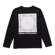 (キッズ)キッズ Youth 長袖 コットン Tシャツ Paisley 14693879