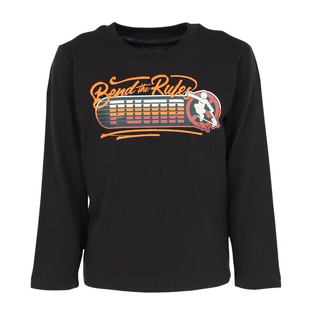 プーマ（PUMA）（キッズ）ジュニア MID90S 長袖Tシャツ 691177 01 BLK