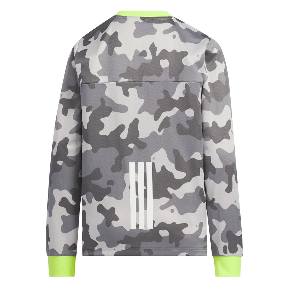 アディダス（adidas）（キッズ）マストハブ カモ柄 レギュラーフィット ダブルニット長袖Tシャツ KGL39-KA1345
