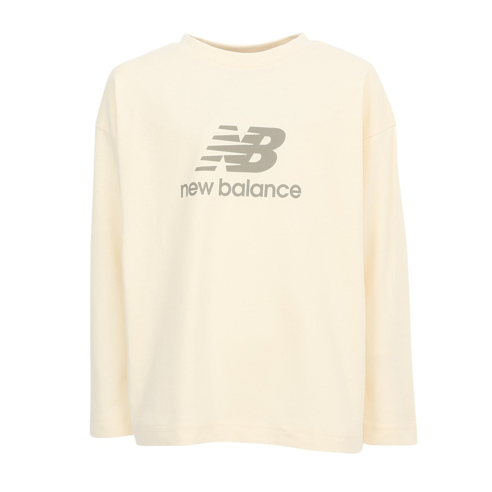 ニューバランス（new balance）（キッズ）ジュニア スタックドロゴ長袖シャツ ABT55556AGA