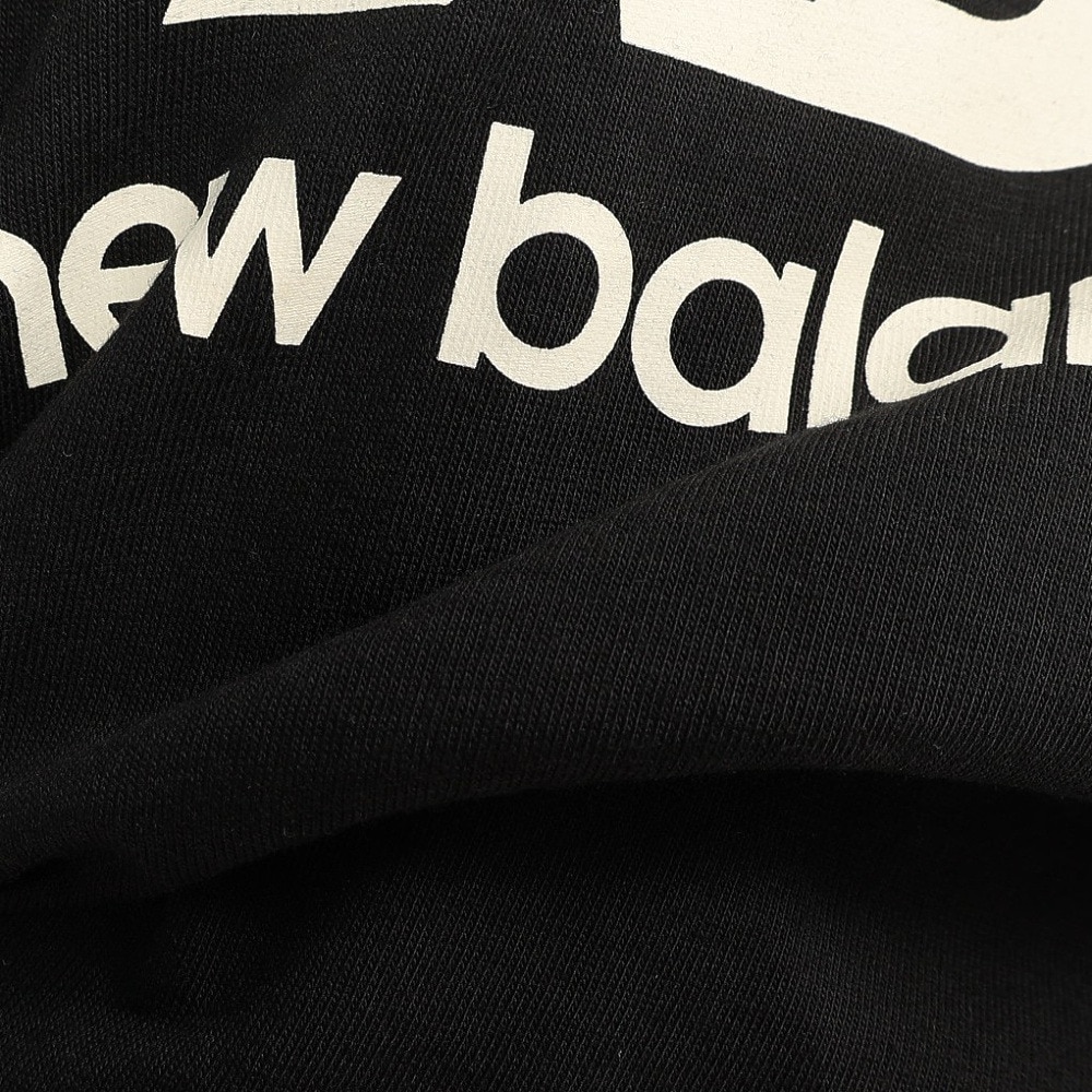 ニューバランス（new balance）（キッズ）ジュニア スタックドロゴ長袖シャツ ABT55556BK