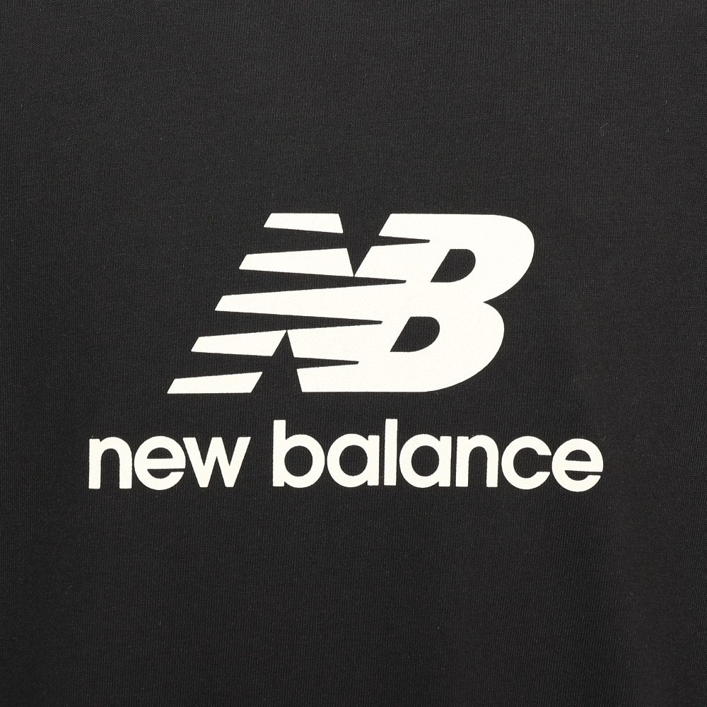 ニューバランス（new balance）（キッズ）ジュニア スタックドロゴ長袖シャツ ABT55556BK
