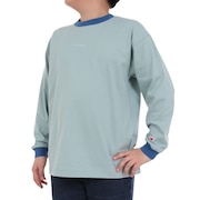 ニューバランス（new balance）（キッズ）吸水速乾 Linear logo 長袖Tシャツ ABT45059SAM