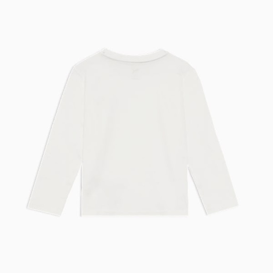 プーマ（PUMA）（キッズ）キッズ ESS NO.1 ロゴ 長袖Tシャツ 588985 02 WHT