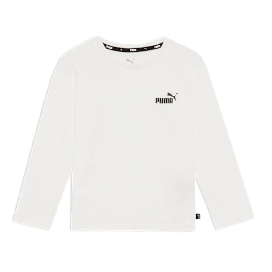 プーマ（PUMA）（キッズ）キッズ ESS NO.1 ロゴ 長袖Tシャツ 588985 02 WHT