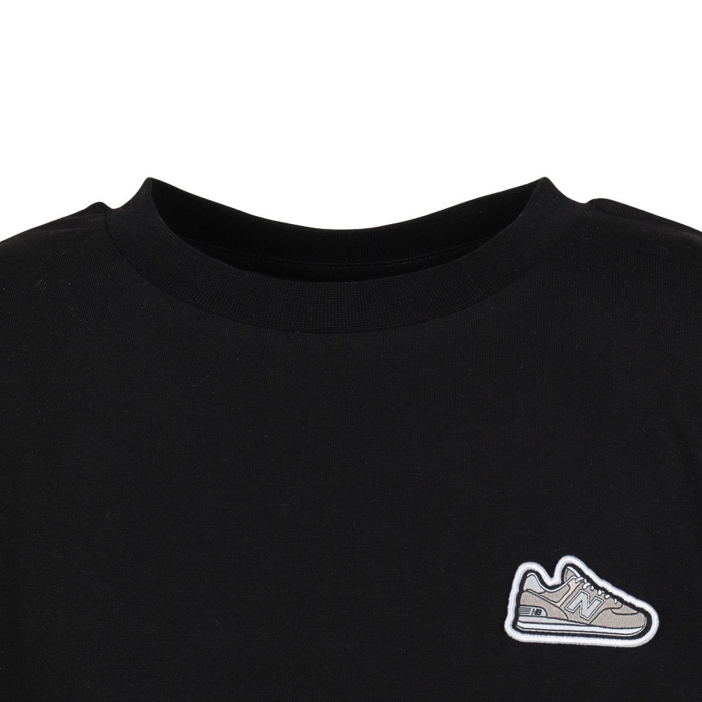 ニューバランス（new balance）（キッズ）シューパッチ ロングスリーブシャツ ABT55558BK