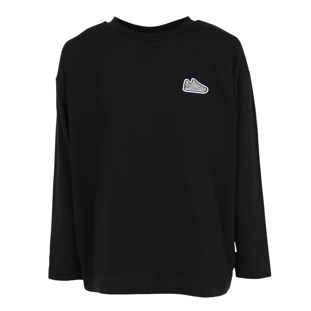 ニューバランス（new balance）（キッズ）シューパッチ ロングスリーブシャツ ABT55558BK