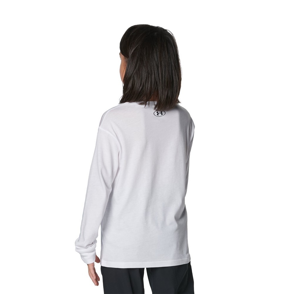 アンダーアーマー（UNDER ARMOUR）（キッズ）長袖Tシャツ キッズ  スーパー ビッグロゴ  1381168 100