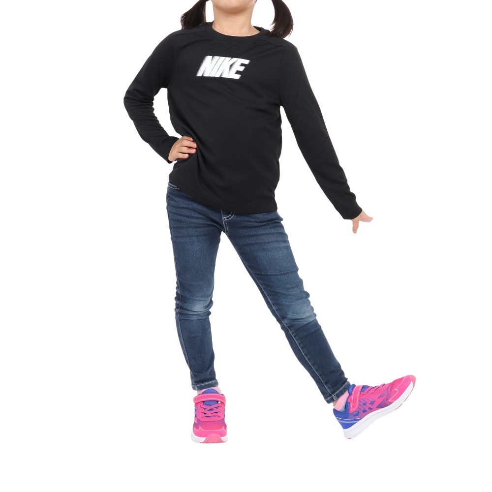 ナイキ（NIKE）（キッズ）長袖Tシャツ キッズ ユース ドライフィット マルチプラス FD3925-010