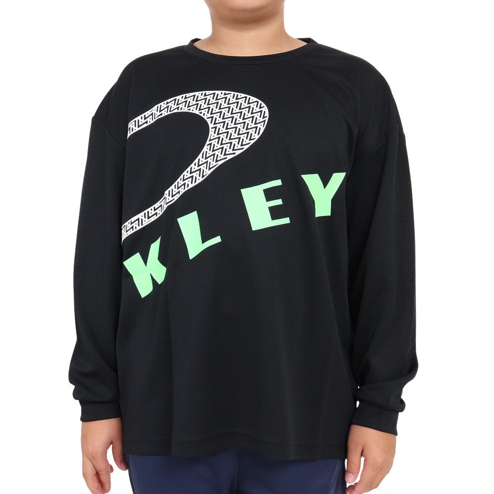 オークリー（OAKLEY）（キッズ）長袖Ｔシャツ キッズ Enhance Strt Qd  Ytr 6.0 FOA405772-02E