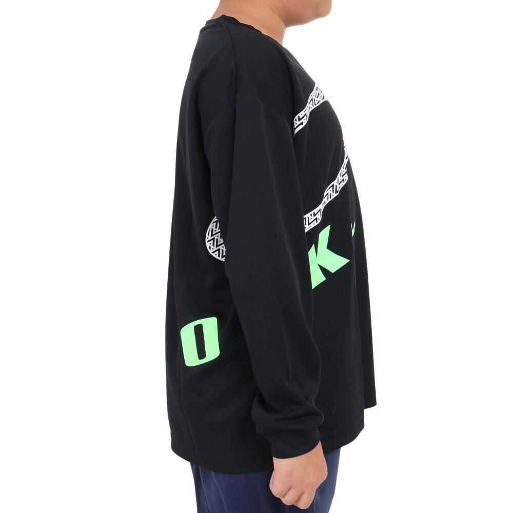 オークリー（OAKLEY）（キッズ）長袖Ｔシャツ キッズ Enhance Strt Qd  Ytr 6.0 FOA405772-02E