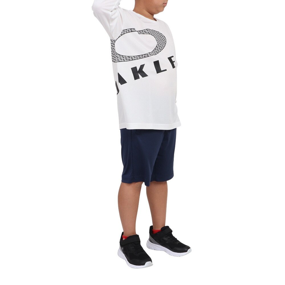 オークリー（OAKLEY）（キッズ）長袖Ｔシャツ キッズ Enhance Strt Qd  Ytr 6.0 FOA405772-100