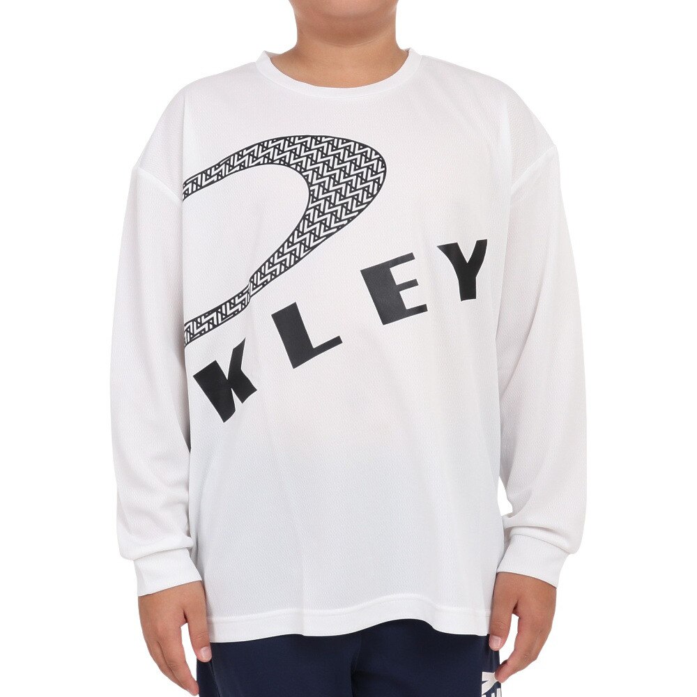 オークリー（OAKLEY）（キッズ）長袖Ｔシャツ キッズ Enhance Strt Qd  Ytr 6.0 FOA405772-100