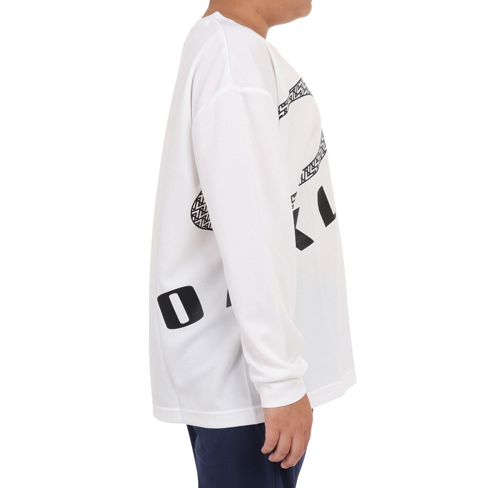 オークリー（OAKLEY）（キッズ）長袖Ｔシャツ キッズ Enhance Strt Qd  Ytr 6.0 FOA405772-100