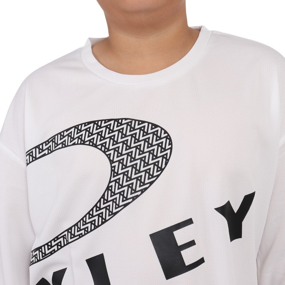 オークリー（OAKLEY）（キッズ）長袖Ｔシャツ キッズ Enhance Strt Qd  Ytr 6.0 FOA405772-100