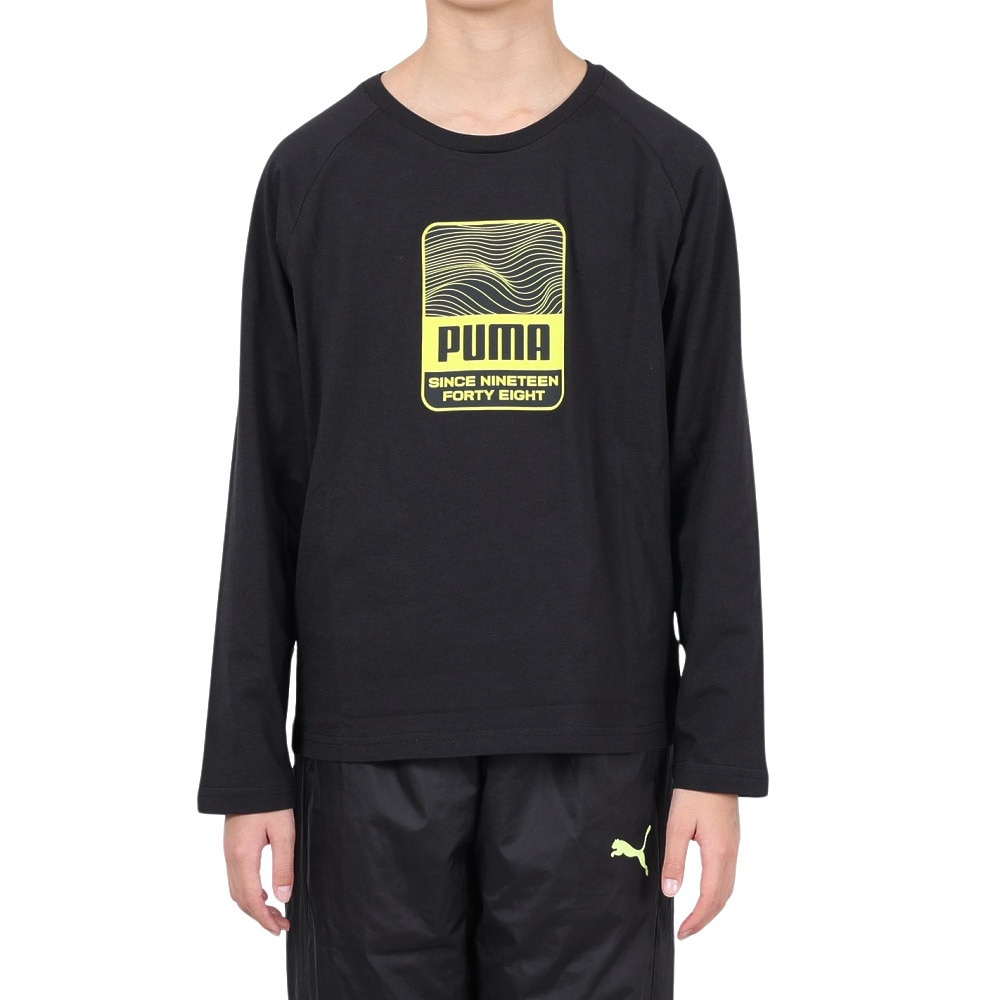 プーマ（PUMA）（キッズ）ジュニア アクティブスポーツ 長袖Tシャツ 681349 01 BLK