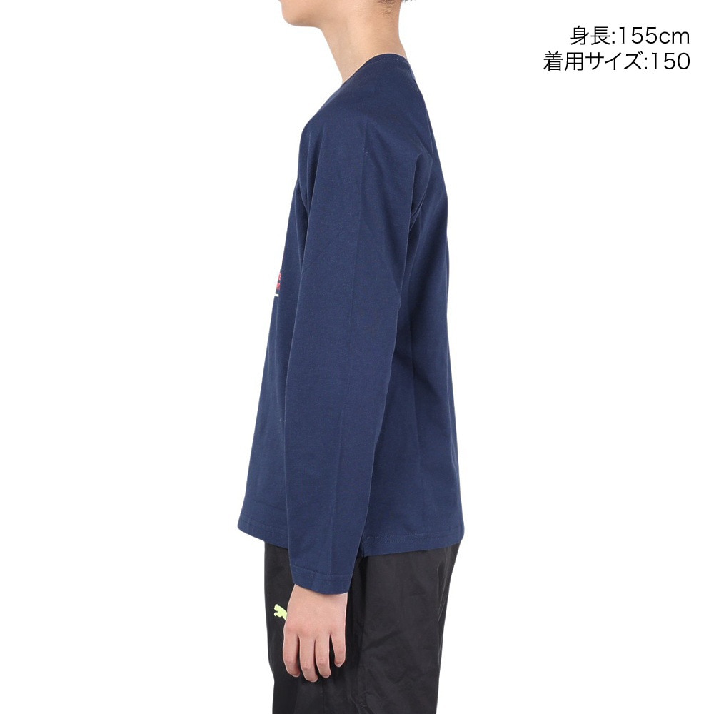 プーマ（PUMA）（キッズ）ジュニア アクティブスポーツ 長袖Tシャツ 681349 14 NVY