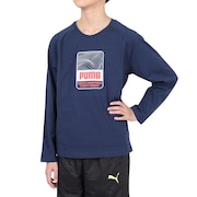 プーマ（PUMA）（キッズ）ジュニア アクティブスポーツ 長袖Tシャツ 681349 14 NVY